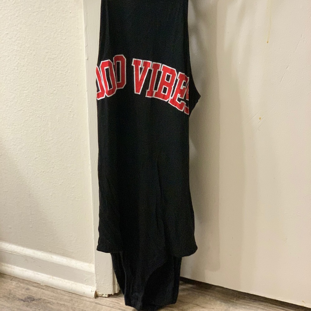 Spaghetti Strap Black/Red One Peice Tank Top